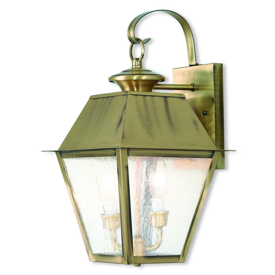 2165-01 Transitional Two Light Outdoor Wall Lantern from Mansfield Collection... - Image 1 of 1
