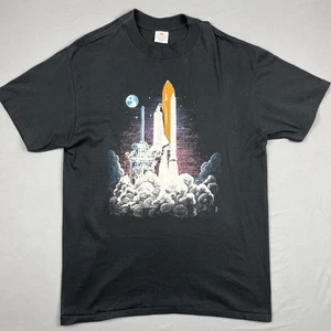 Vintage Sunshine Apparel Kennedy Center Launch NASA punto singolo taglia XL nero - Foto 1 di 8