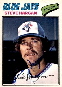 Steve Hargan 1977 O-Pee-Chee #247 Toronto Blue Jays Autographed Baseball Card - Picture 1 of 2