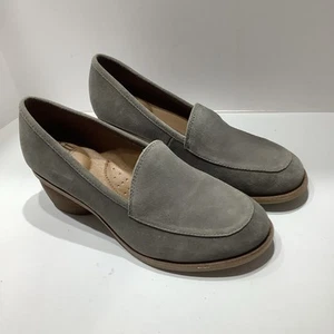Sofft Damen-Loafer Cassia grau Veloursleder bequem Größe 7,5 M Blockabsatz, neu - Bild 1 von 8
