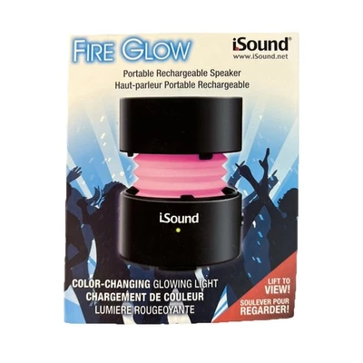 iSound Fire Waves Color Changing Bluetooth Speaker Black & Red - Image 1 of 4