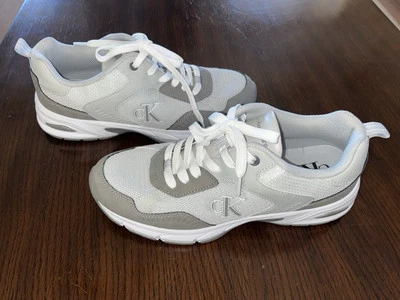 Zapatillas deportivas Calvin Klein Jeans para mujer Ultra blancas. Talla 10 Foto 1 de 4