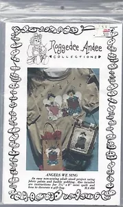ANGELS WE SING - MINI QUILT - SWEATSHIRT ~ uses fabric paint & fusible webbing - Picture 1 of 1