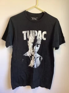 Tupac Shakur The Legend Black Short Sleeve T shirt Womens Size Large Rap Music - Picture 1 of 5