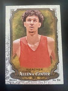 2024 Topps Allen & Ginter #245 Zaccharie Risacher Rookie Silver Filigree Foil RC - Bild 1 von 1