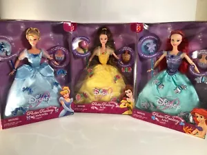 3er Set Disney Flutter Fantasy Prinzessin Cinderella Belle & Arielle Neu in OVP Barbie - Bild 1 von 5
