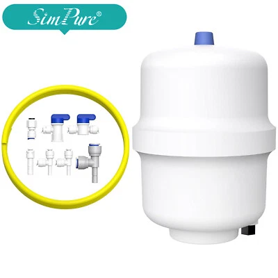 SimPure Water Pressure Tank for T1-400 Under Sink Reverse Osmosis System Fridge - Image 1 of 4