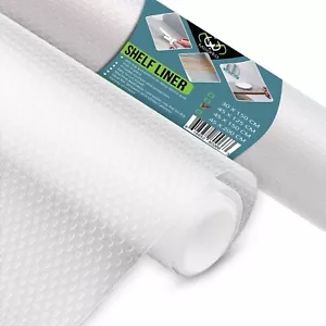 Kitchen Shelf Liner Non-Slip Cabinet Liner 14 in X 60 in Washable EVA (2 Pack) - Picture 1 of 9