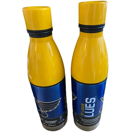 ST LOUIS BLUES 25oz Universal Hot/Cold Bottle NEW Tumbler Cup Water Bottle NHL Cover