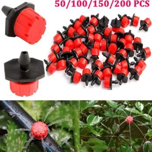 Lot Adjustable Emitter Dripper Micro Drip Irrigation Sprinkler Watering System - Picture 1 of 12
