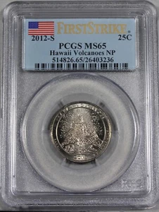 2012 S HAWAII VOLCANOES QUARTER PCGS MS65 FIRST STRIKE BUSINESS STRIKE 26403236 - Picture 1 of 2