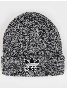 Adidas Originals Trefoil Beanie Hat Cap Adult Black/White New Unisex - Picture 1 of 4