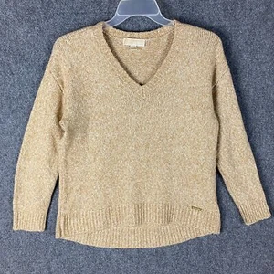 Michael Kors Sweater Women's Medium Pullover Knit Beige Cotton Wool M - Picture 1 of 7