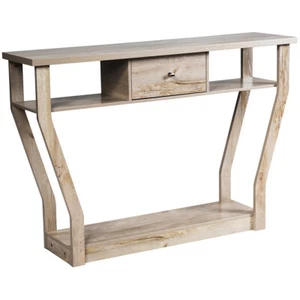 Console Table Modern Sofa Accent Table W/Drawer Entryway Hallway Hall Gray Wash - Picture 1 of 12