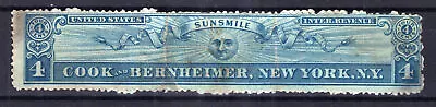 US Revenue Medicine Stamp RS61d FVF Cook & Bernheimer, wmk ZAYIX 1224MAR009 - Image 1 of 2