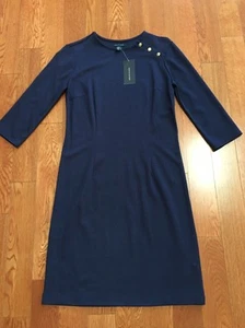 Kleid Tommy Hilfiger dunkelblau Größe XS neu mit Etikett - Bild 1 von 4