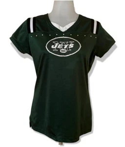 NFL New York Jets Women Top Jersey Blouse Green Size S - Picture 1 of 10