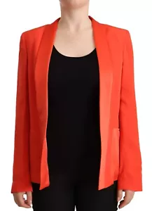 CO TE Jacket Overcoat Orange Long Sleeves Acetate Blazer Pocket IT42/US8/M - Picture 1 of 7