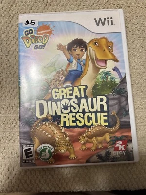 Go Diego Go Great Dinosaur Rescue Wii Tested Working  - Image 1 of 4