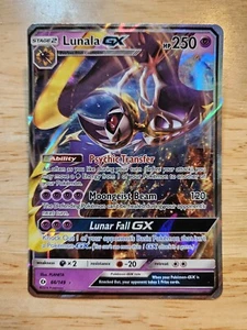 Tarjeta Pokémon Lunala GX 66/149 Base Sol y Luna Casi Nueva Ultra Rara - Imagen 1 de 2