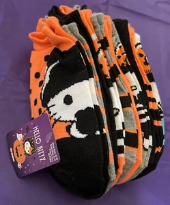 Brand New Hello Kitty Halloween 10 Pack No Show Socks - Picture 1 of 4