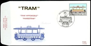 Tranvías históricos FDC Bélgica 1983 - Imagen 1 de 2