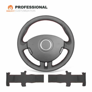 MEWANT Cuero Auténtico Coche Cubierta Volante Tapas para Renault Clio 3 2005-2012 - Imagen 1 de 10