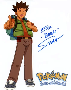 PSA AUTHENTIC ERIC STUART SIGNED BROCK PHOTO POKÉMON VOICE ACTOR AUTOGRAPH - Bild 1 von 2