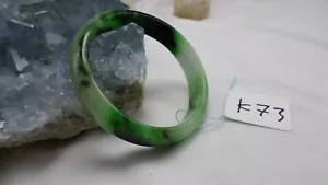 Translucent Natural Jade Jadeite Green 59.7 MM Bangle Bracelet k73 - Picture 1 of 4