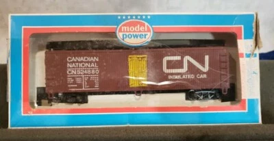 HO Scale, Model Power, PLUG DOOR BOX CAR, 9089 C.N., CANADIAN NATIONAL CN 524880 - Image 1 of 4