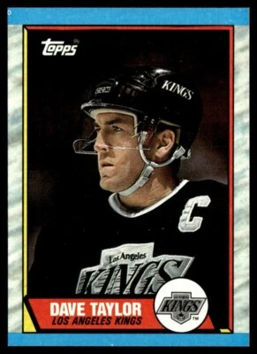 1989-90 Topps #58 Dave Taylor Los Angeles Kings - Image 1 of 2