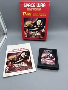 SPACE WAR, Videojuego de Computadora CX2604, Cartucho Atari e Instrucciones No Probado - Imagen 1 de 10