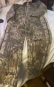 RealTree Duxbak Vintage Hunting Camo Coveralls Size L Chest 42-44 - Picture 1 of 7