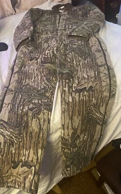 RealTree Duxbak Vintage Hunting Camo Coveralls Size L Chest 42-44 - Image 1 of 4