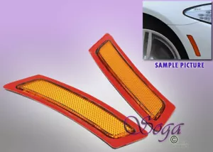 PARA 2011-2016 BMW F10 SERIE 5 LUCES MARCADOR LATERAL ÁMBAR REFLECTOR DE PARACHOQUES DELANTERO EE. UU. - Imagen 1 de 2
