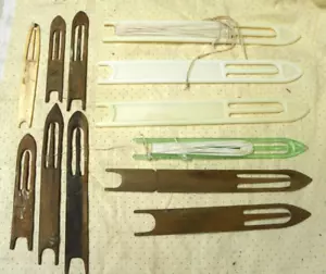 Vintage Hand Made Fishing Net Repair Needles,Shuttles - Picture 1 of 4