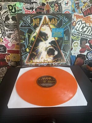 DEF LEPPARD Hysteria VG++ 2LP ORANGE VINYL W/HYPE STICKER - Imagem 1 de 2