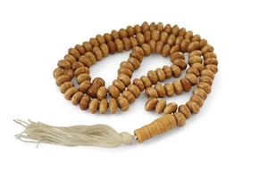 Rosary Wooden 100 beads Tasbeeh Islamic Prayer Misbaha brown color gift - Bild 1 von 5