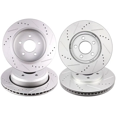 Front And Rear Brake Rotors For 03-11 Ford Crown Victoria 03-04 Mercury Marauder - Imagem 1 de 4