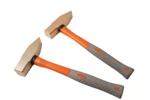 Spark Proof Non-Sparking Cross Pein Machanist Hammer Be-Cu Copper / Al-Br Brass - Bild 1 von 7