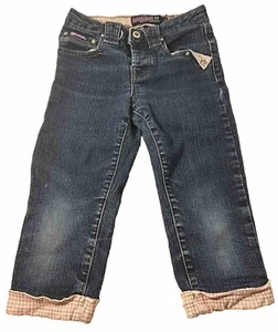 Bubblegum  USA Girl Blue Jeans With Pink Size 7 (children) - Picture 1 of 9