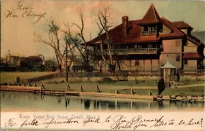 Vasper Boat House Lowell Mass Era 1900 Vintage Postcard - Picture 1 of 2