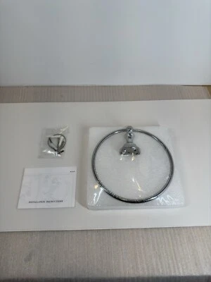 Anillo Toallero Newport Latón 35-09/26 Sutton Latón Sólido 8", Cromo Pulido Foto 1 de 4