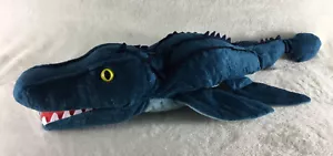 Jurassic World Mosasaurus Dinosaurier Plüschtier von Just Qunseen blau 21 Zoll - Bild 1 von 6