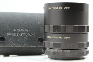 [MINT w/ Case] Asahi Pentax 6x7 Auto Extension Tube Ring 1,2,3 Set From JAPAN