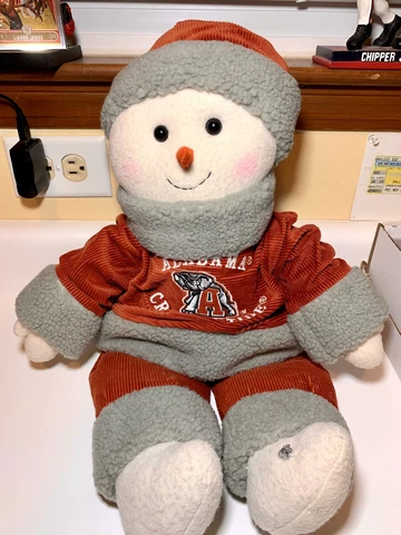 Alabama Crimson Tide Snowman Stuffed Animal Plush Christmas 🎅⛄️ Cover