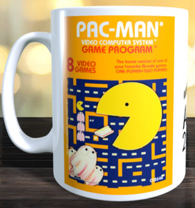 Tasse art boîte de jeu Atari 2600 VCS Pacman.