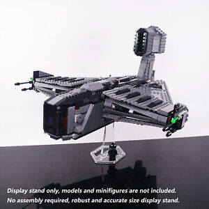 Display Stand for LEGO 75323 The Justifier, Acrylic 3D transparent stand only.