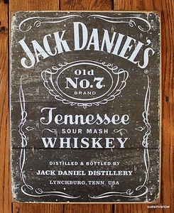 Ad Tin Sign Jack Daniel's Whiskey Distillery Bar Saloon Pub Wall Picture metal - Picture 1 of 1