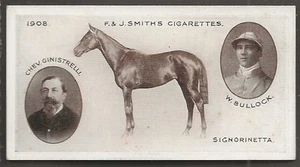 SMITHS-DERBY WINNERS 1913-#46- HORSE RACING - SIGNORINETTA - Picture 1 of 2
